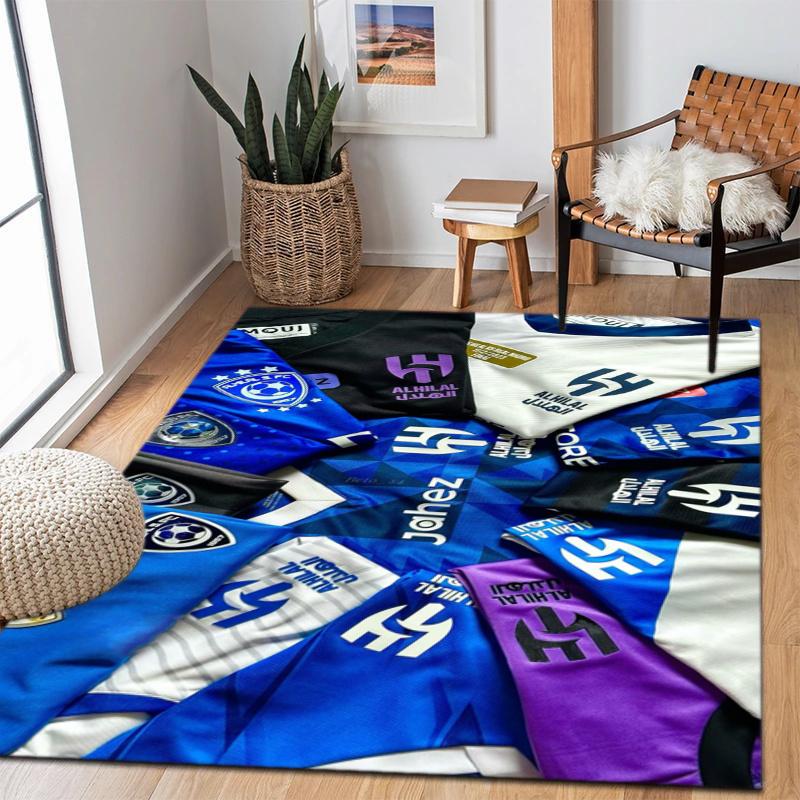 Roshn Saudi League football team Al Hilal SFC Neymar da Silva Santos Júnior carpet is suitable for living room and bedroom office decorative carpet K2
