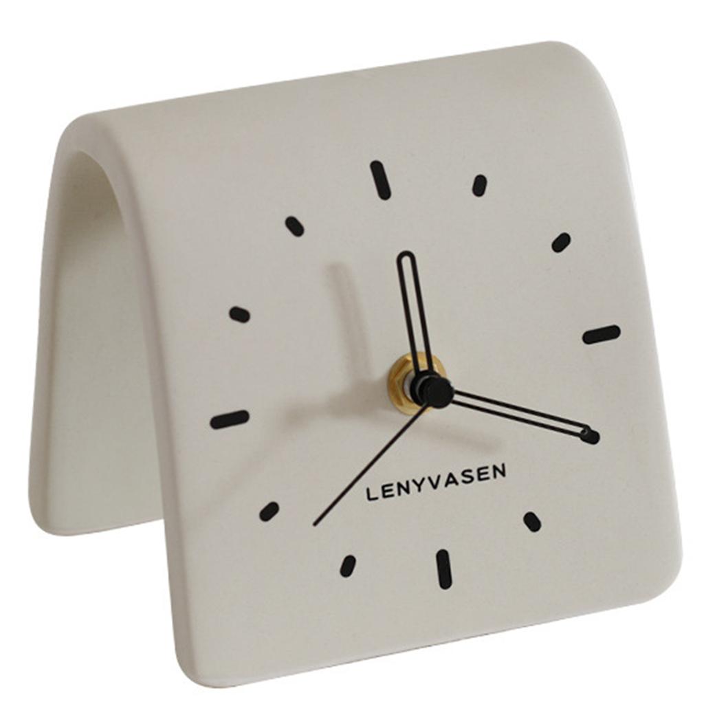 Desk Ceramic Clocks Cute Minimalist Study Room Clock For Sturdy Room
