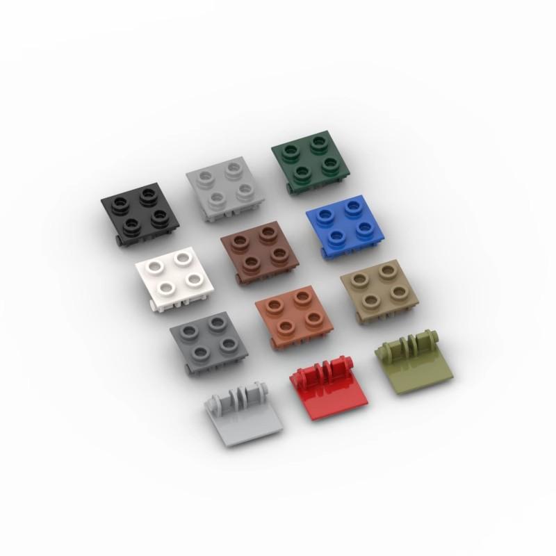 

20 шт. Деталі MOC 6134 Цеглинка-петля 2x2 Верхня пластина Тонка Сумісні цеглинки DIY Збірка Конструктор Частинки Дитяча Іграшка для мозку Подарунок