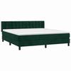 Maison Exclusive - Sommier à lattes de lit et matelas Vert foncé 160x200cm Velours