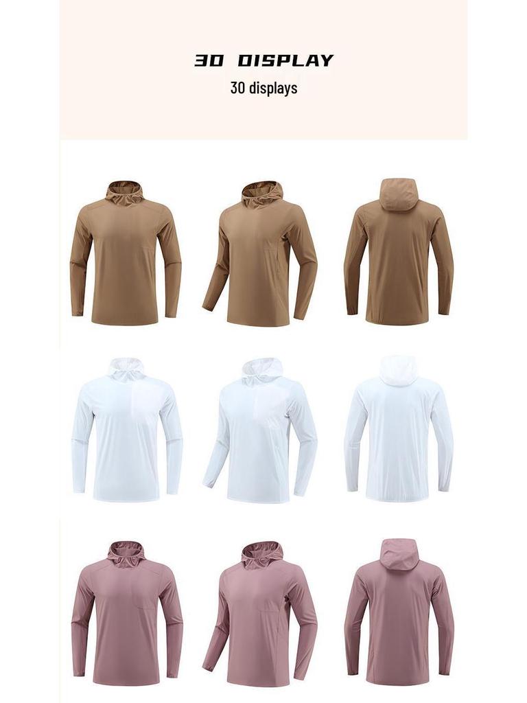 Windproof Hooded Running Jacket - Unisex Water-Repellent, Warm, Autumn Sports Pullover for Mountaineering