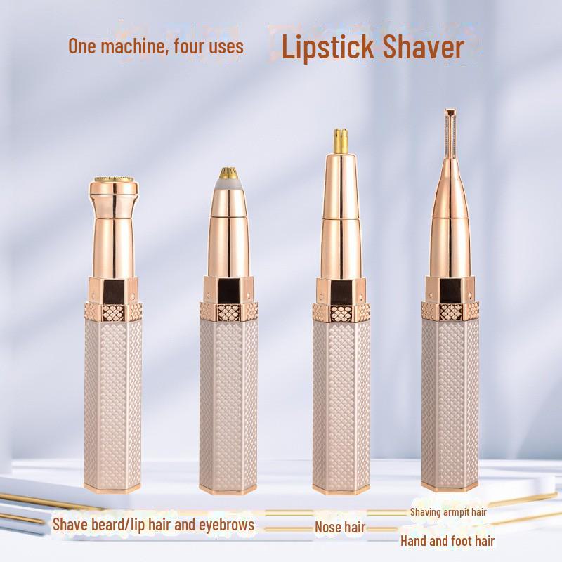Electric Hair Removal Tool for Women: Facial, Lip, Nose, Underarms & Private Areas, with Mini Eyebrow Trimmer