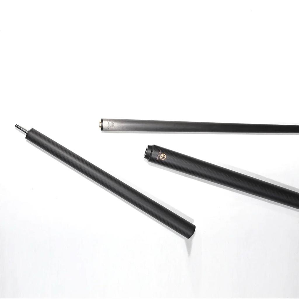 KHEALING Billiard Cue Carbon Black Electric Wood Leather Head PVC Black Electric Wood Point Angle T 700 Carbon Fiber 58 Inch Billiard Supplies Joint