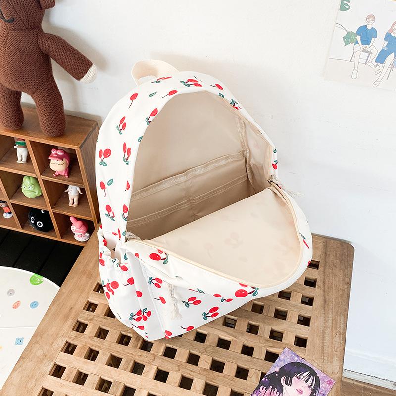Schultasche Japanisch neu Fruchtmuster Kirsche Rucksack Schülerin Freizeit Klein Frisch Mittelschüler Schultasche Highschool Rucksack