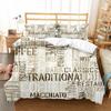 Graffiti Word Bedspread Cover Collection Merry Christmas Long-lasting Polyester Comforter Cover With Pillowcase King Dimension Queen Dimension Size