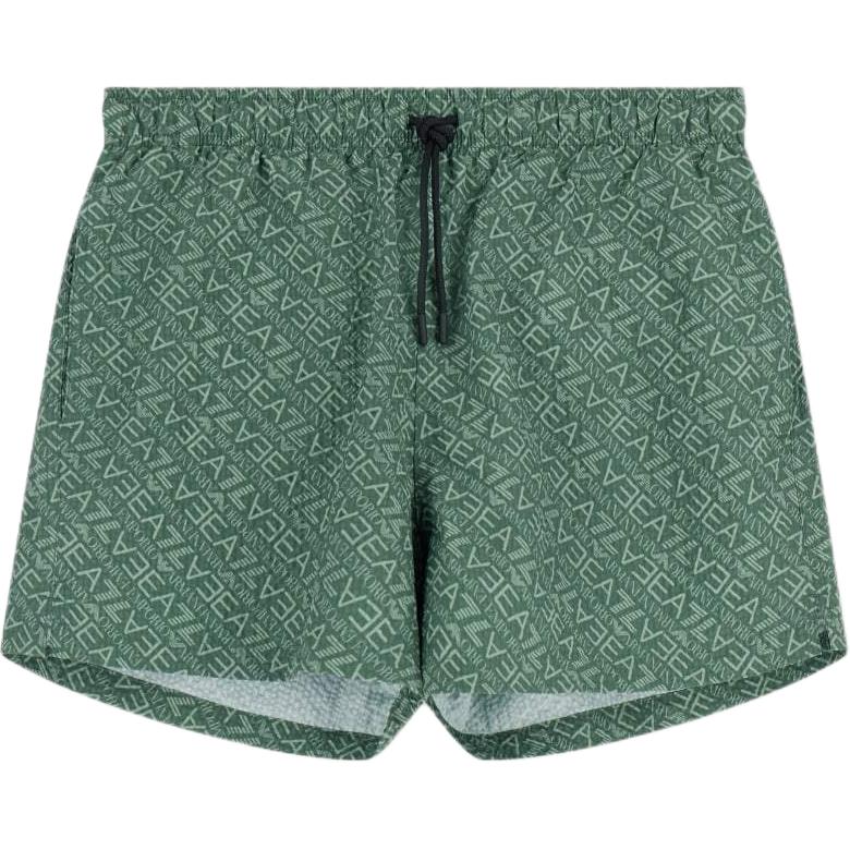 Emporio Armani EA7 SS26 Drawstring Waist Printed Swim Shorts Men swimwear 7M001677-AF21249-M7130 S