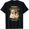 Happiness Is an Old Man with a Beer and a Labrador Retriever T-Shirt