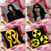 Cushion Cover Anti-dustmite Pillowcase Invisible Zipper Silky Short Plush Sofa Cushion Cover Fortnite