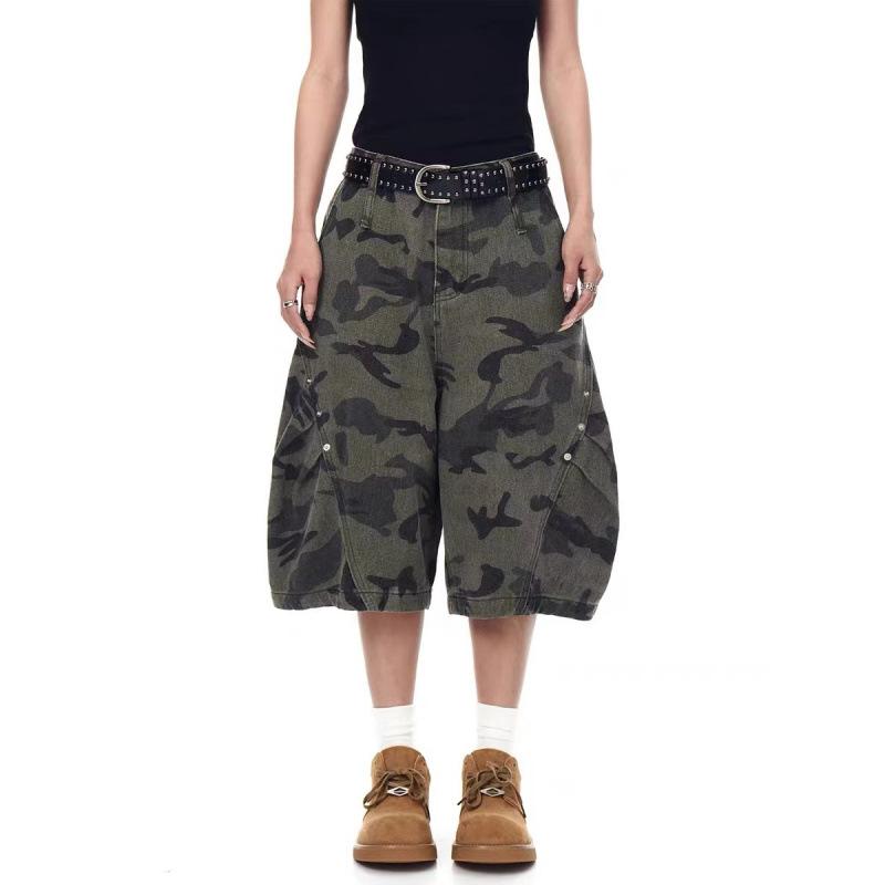 

JYL Unisex Wide-Leg Jeans New American Ripped Patch Bootcut Denim Pants 3XL baby порошок кольору