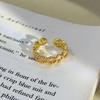 Girl Style Love Chain Enamel Dripping Oil Opening Ring Niche Sweet Cool Light Luxury High Sense Stacking Ring