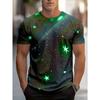 New Summer Men's Fashion T-shirt Personality Simple Pattern Printed Men's T-shirt Top