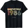 Vintage 1986 Retro Design Summer Men TShirt Classic Style Casual Wear For Birthday Gifts And Anniversary Celebrations