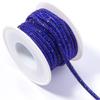 5Yards/Lot 4mm Glass Rhinestones Rope Round Tube Glitter Diamond Cord For DIY Jewelry Making Headwear Shoelace Decoration
