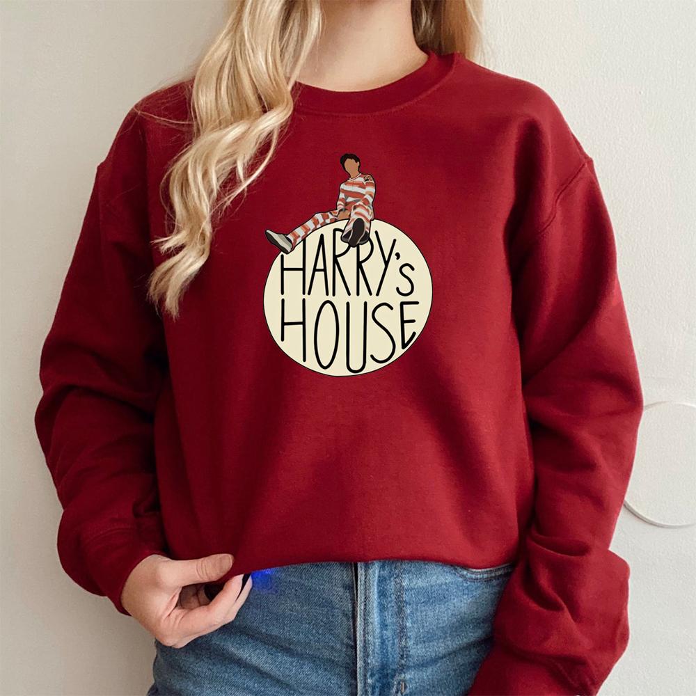Hanorac unisex Harry's House Pulover cu grafic HS Cool TPWK Hanorac estetic Y2K pentru femei As It Was Hanorac cu gât crew de inspirație muzicală