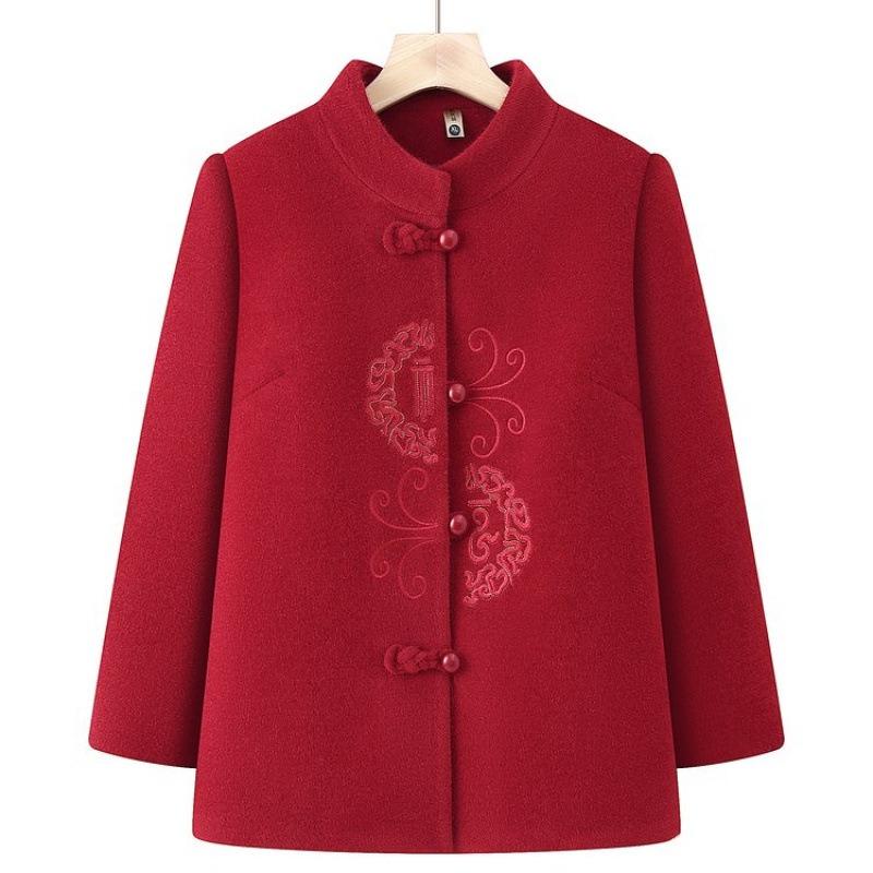 

Зимняя шерстяная куртка флис праздничный топ пожилая норка одежда 5XL [Recommended 150-80kg]