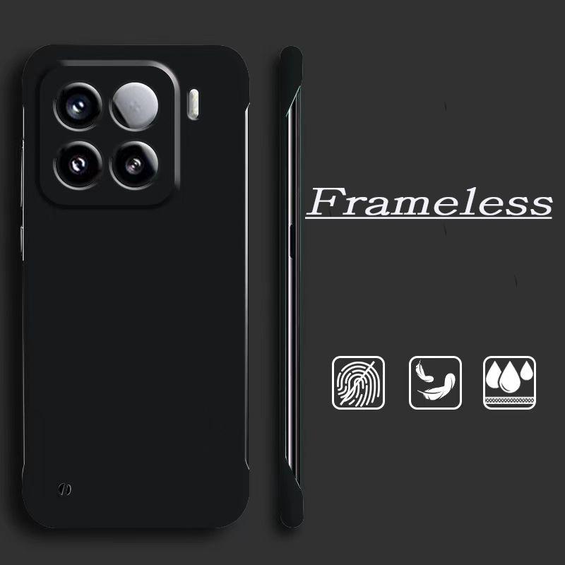 

Модный тонкий безрамочный чехол для Xiaomi Mi 15 Pro 14 13 Ultra 12 Lite 11 12T 13T Poco M6 Pro X5 Redmi 14C 13 12 K80 K70 K70E Чехол Hard Scrub PC Xiaomi Mi 14 чёрный