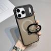 Rotating Bracket Phone Case For Iphone 16 17 Pro Max MagSafe Magnetic PC Hard Shell Protective For Iphone Air Acrylic Back Cover