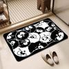 Adorable Cartoon Diatom Mud Quick-Dry Bathroom Mat - Water Absorbent & Stain Resistant for Shower & Toilet Entrances