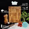 Wooden Cutting Board - CREHOM - Professional - 32 X 24 X 4 Cm - Beech - Durable