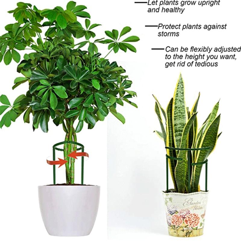 2/4/6PCS Plastic Plant Support Pile Frame Greenhouse Arrangement Semicircle Fixed Rod Indoor Flower Plant Vine Climbing Bracket