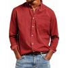 Men's Casual Button-Down Long-Sleeve Shirt