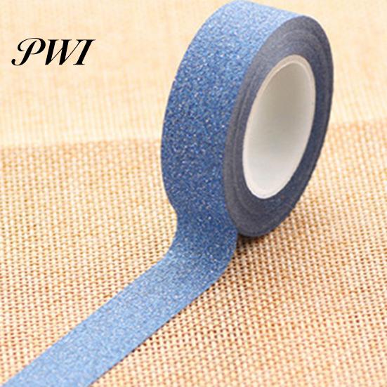 10m Glitter Washi Lepicí papír Maskovací Lepicí páska Štítek Dekorativní DIY Craft