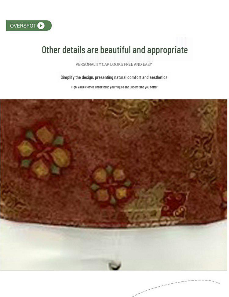 Summer 2026 Retro Chinese Style Printed T-shirt for Middle-Aged & Elderly Women - Slimming Short Sleeve Round Neck