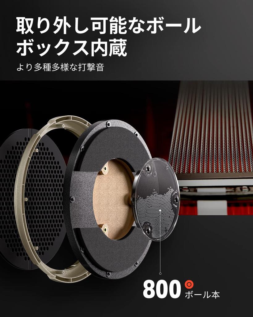 Donner Drum Practice Pad, Silencer Pad, Training Drum with Removable Ball Box, Includes Sheet Music and Drumsticks, Suitable for Students, Adults, and