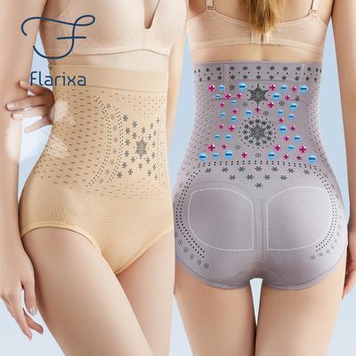 High Waist Slimming Panties Women Fat Belly Shaper Tummy Control Underwear Seamless Hollow Briefs Fat Burning Shapewear