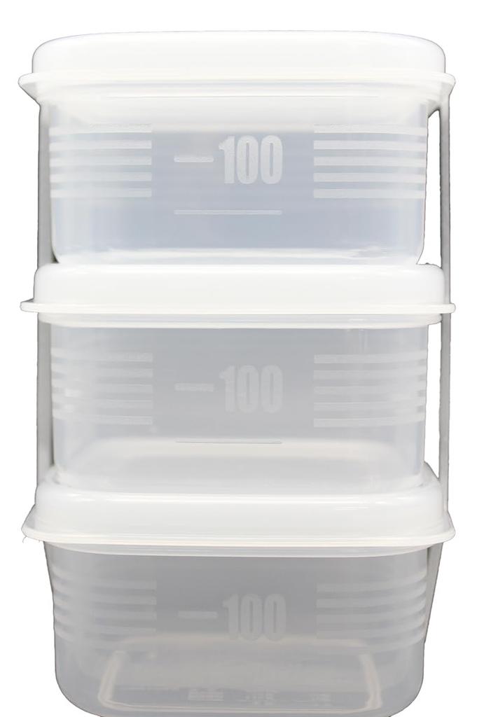 Made in Japan Firmly Pack Airtight Convenient Microwave and Freezer x x 200ml of [Tight-Seal Containers!] E, Storage, Portioning, Safe, 8.3 8.3 4.6
