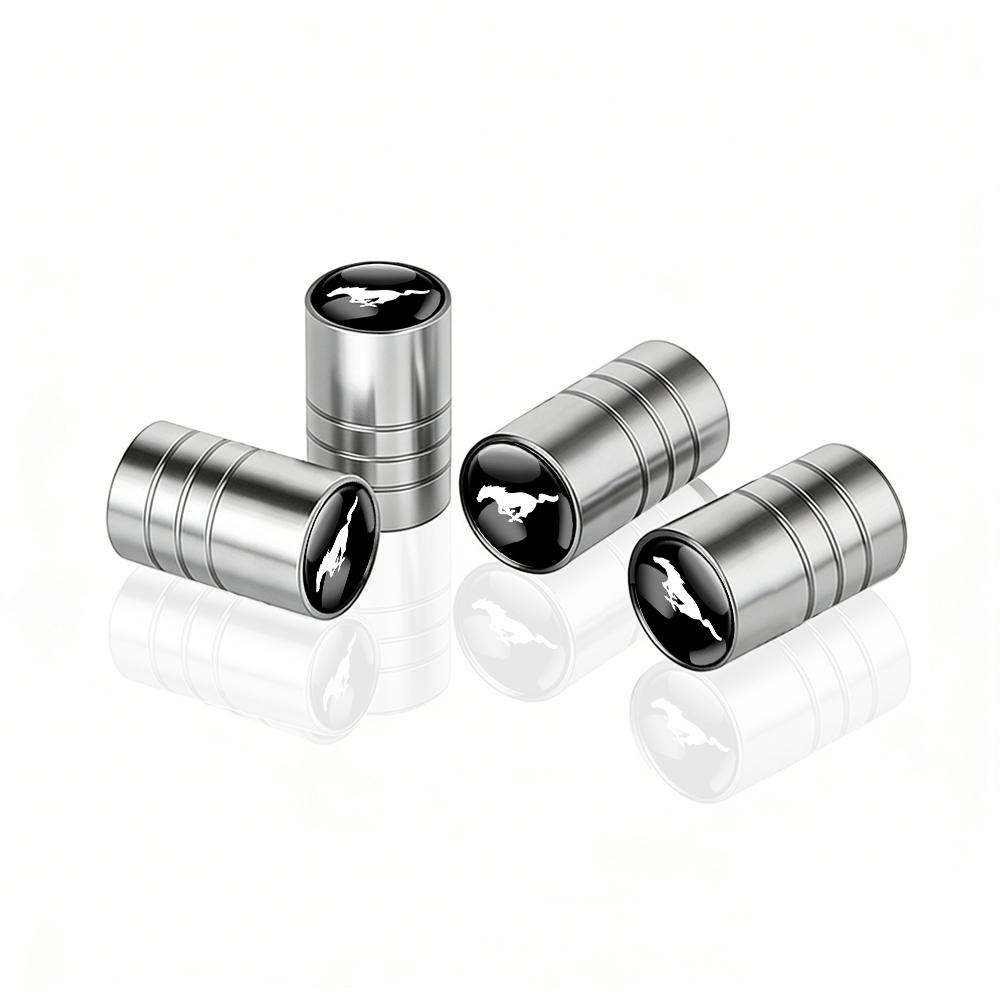 Car Tire Valve Stem Caps Car Wheel Tyre Air Valve Covers For Ford MUSTANG Edge TAURUS ST Fiesta Mondeo SHELBY Fusion Escape Kuga knsh65
