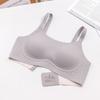 Skinny Big U-neck Underwear Women's Breathable Summer Thin Anti-sagging Non-marking Fixed Cup Sports Vest Integrated Bra Cover