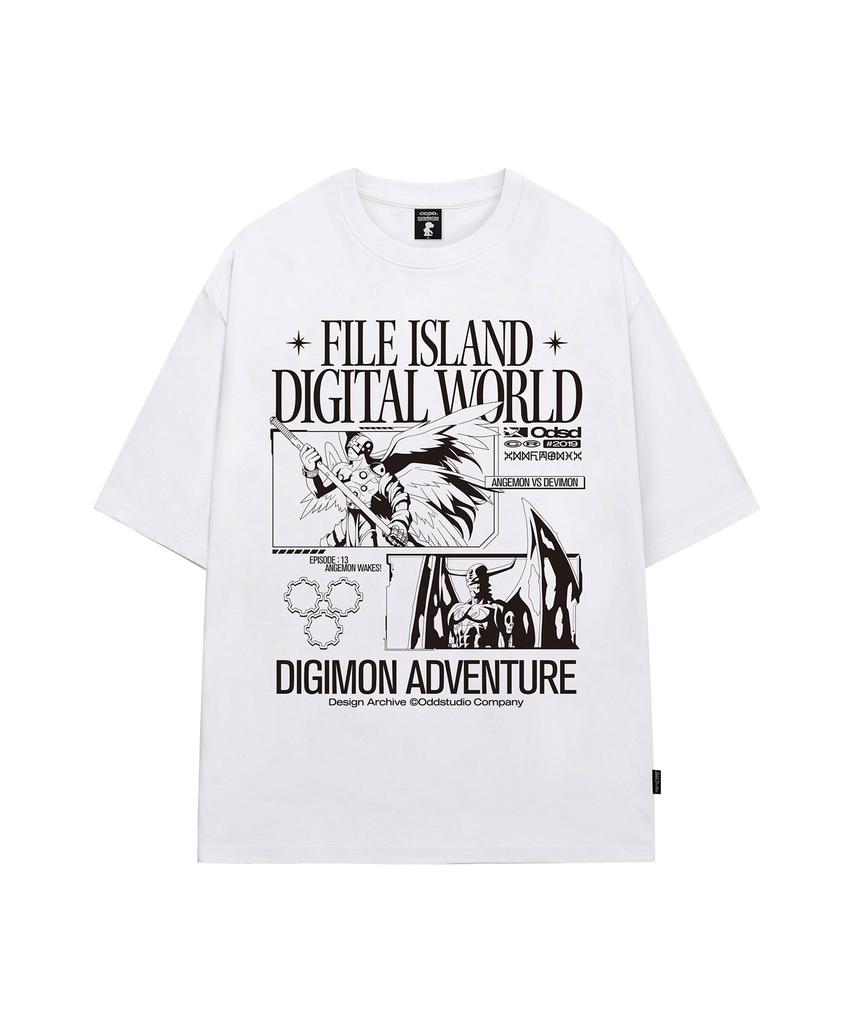 ODDSTUDIO [Digimon Adventure] Angemon & Devimon Overfit T-Shirt - 4 Colors