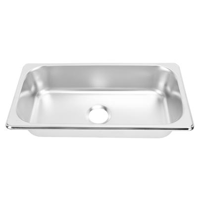 RV Waschbecken 304 Edelstahl 12,8x6,93x2,56 in Eingebettete Hand Waschbecken mit 40mm Ablauf Outlet für