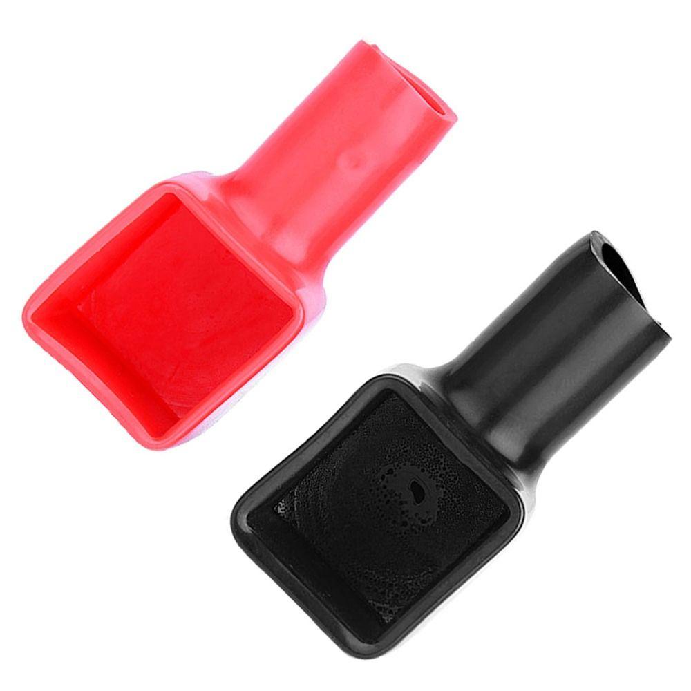 2 Pcs PVC Battery Terminal Covers Positive and Negative Pole Protection