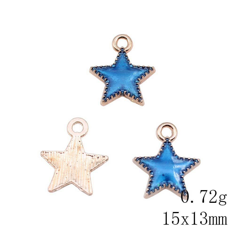 Mother's Day Charms For Nails Pentagram Moon Enamel Charms Pendant Art Supplies Pendant Accessories