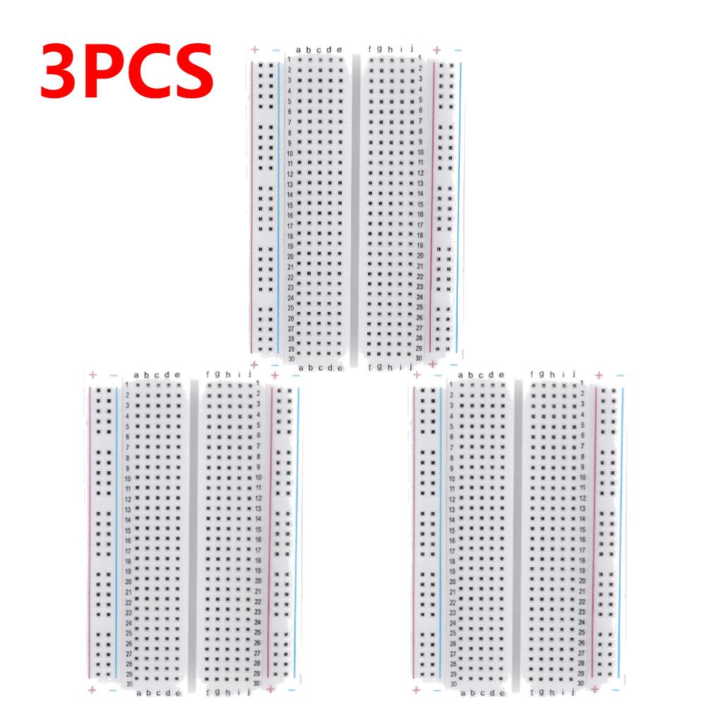 MB-102 Steckplatine 400 Punkte Lötlos PCB Bread Board Test Entwickeln Dupont-Kabel DIY Mini-Steckplatine für Bus-Test-Leiterplatte