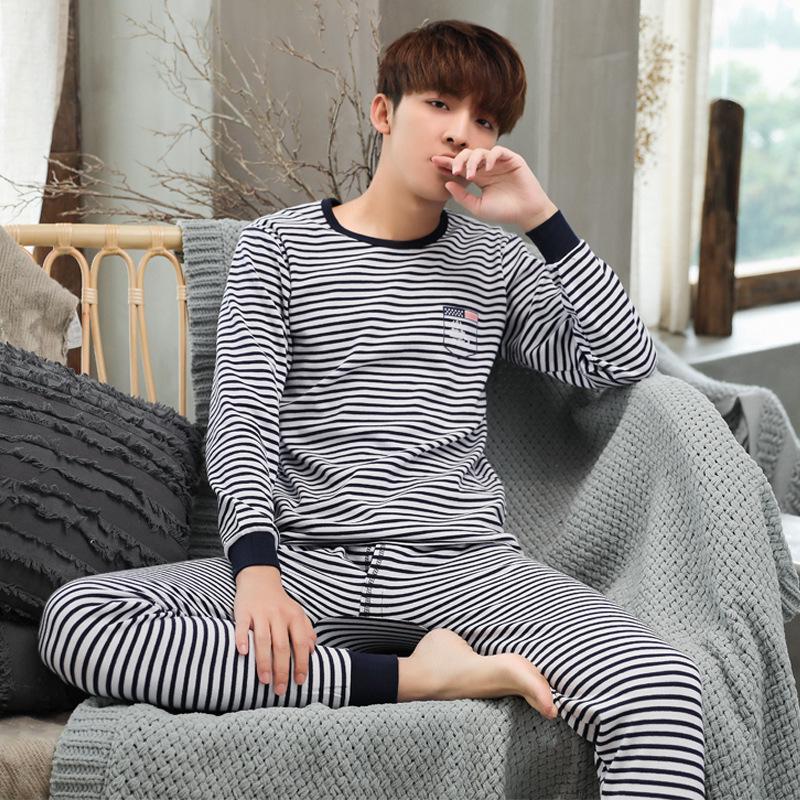 Children's Cotton Wool Thermal Long Johns Set for Boys & Teens - Medium to Large Sizes, Autumn