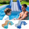 Scivolo Gonfiabile Piscina Gonfiabile Scivoli Ribaltabili Per Vasca da Bagno Estate Parco Acquatico Esterno Scivoli Giocattoli per Bambini Anti-Ribaltamento