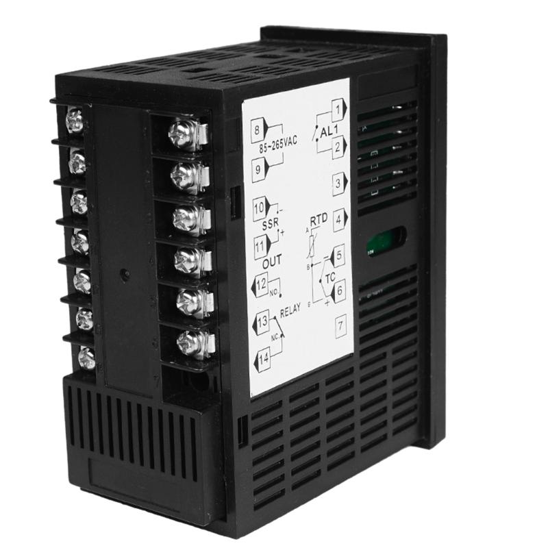 SSR Output PID Thermostat Temperature Controller ℃/℉ Fit for Universal Thermocouple Pt100 RTD Waterproof MC401 85-265VAC