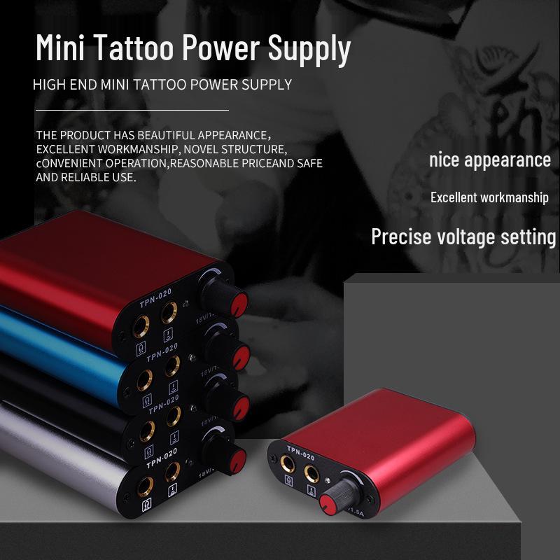 Liqi Mini Tattoo Power Supply with Foot Pedal and Tools