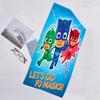 1pc PJ Marks1 Beach Towel, Beach and Seaside Swimming Pool Equipment, Fashion Pattern, Rectangular, Travel Essentials