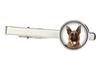 German Shepherd Dog, Alsatian Wolf Dog - tie clip in a box, stylish tie, personalized jewelry from the Art-Dog brand
