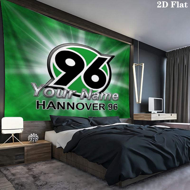 Hannover 96 Custom Name Wall Tapestry Aesthetic Wall Hanging Printed Fabric Blanket Decorative Tapestries for Bedroom Living Room Home Decor