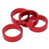 4 Pcs Aluminium Alloy   Headset Pad Bike Handlebar Stem Spacers 28.6x10mmCelsius1.13x0.39in for Mountain Bike Road Bike