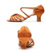 Elegant Satin 5 Cm High Heel Adult Female Latin Modern Ballroom Dancing Shoes