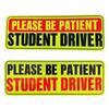 Magnetický ovladač Bumper magnetický reflexní samolepka pro auto Prosím buďte trpěliví Magnet pro začínající řidiče Znovupoužitelné značky