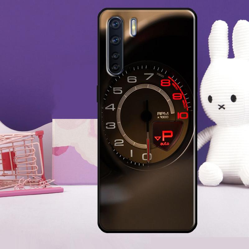 Speedometer Car Case For Oppo A60 A80 A40 A77 A57 A17 A74 A54 A94 A78 A98 A18 A38 A58 A96 A76 A16 A15 A5 Pro