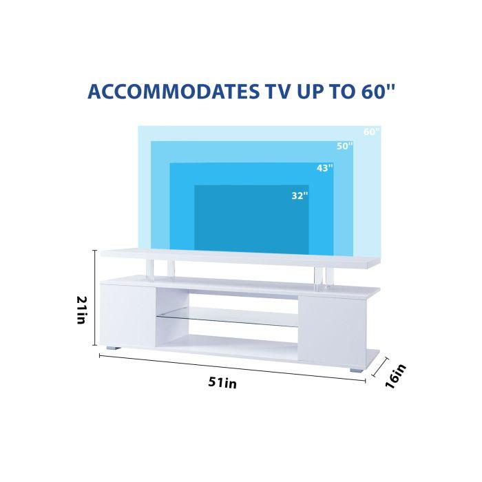 Meuble TV pour TV 65 » LED Game &amp; Entertainment Centre Media Storage Console