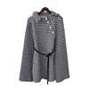 Autumn and Winter New Design Belt Qiandongge Temperament Knitted Double-sided Woolen Cape Coat Sweater Shawl Women